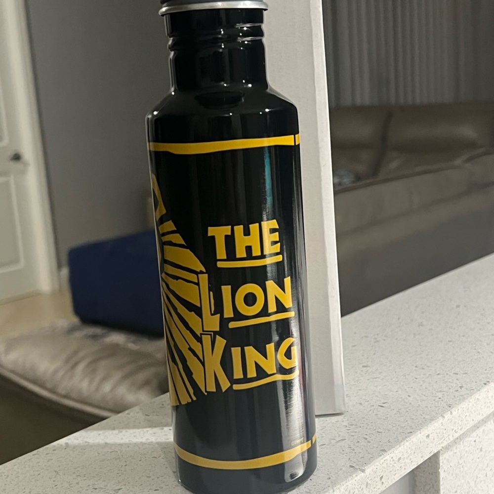 Disney Black Water Bottle with White Accents